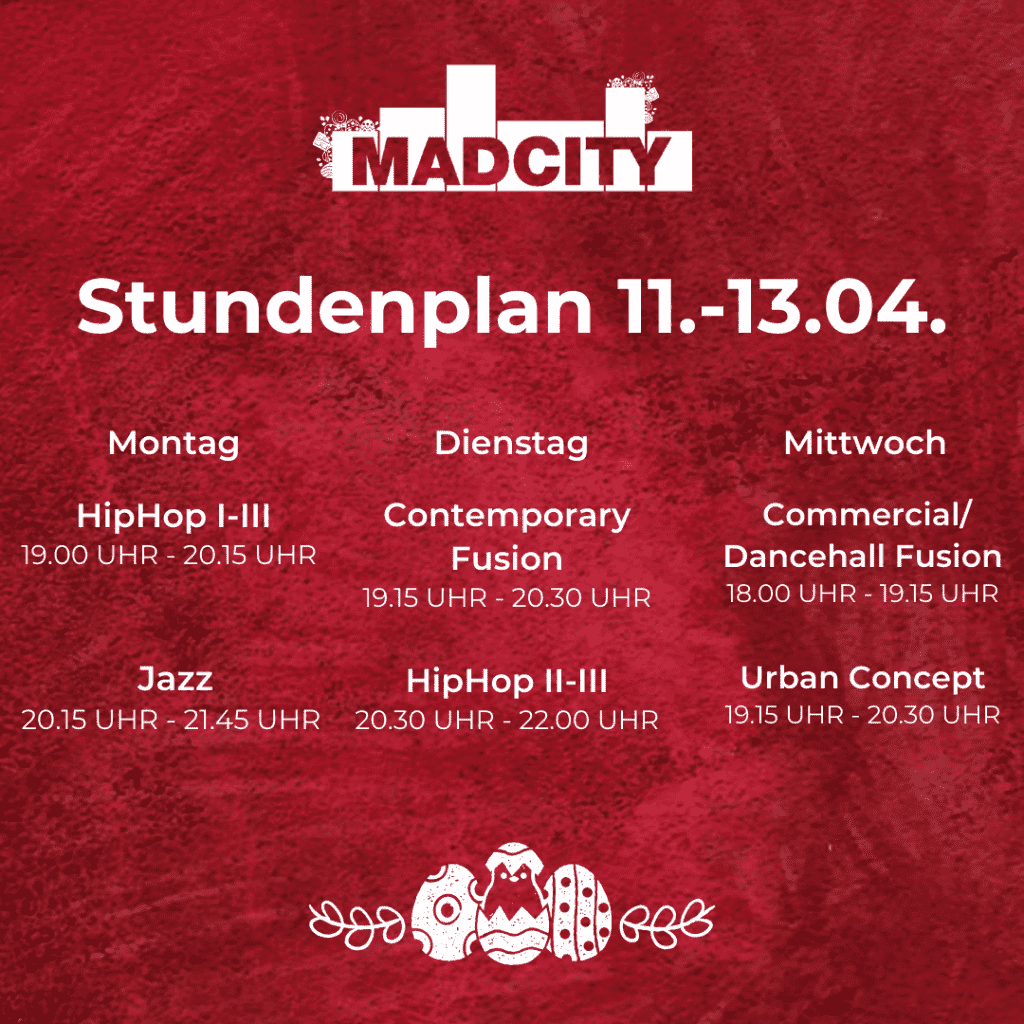 Osterstundenplan
